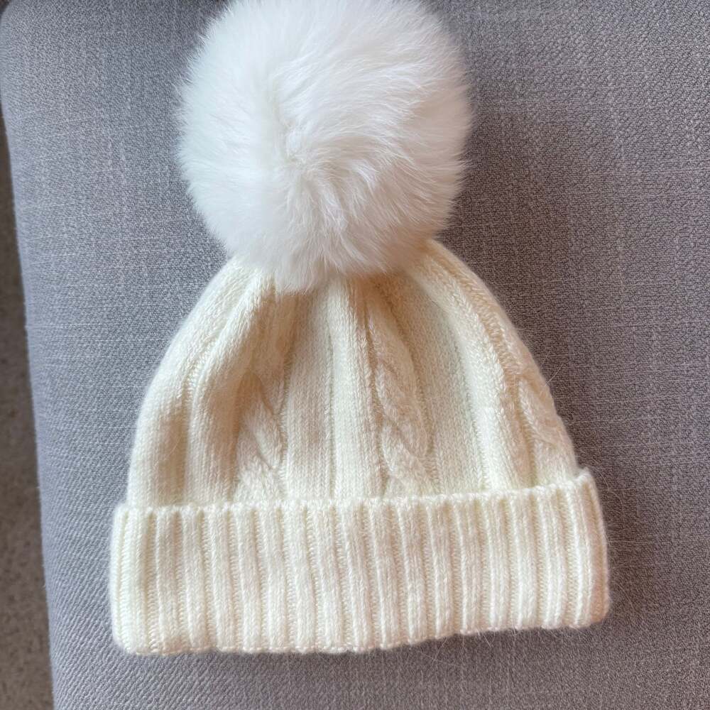 Rabbit fur beanie